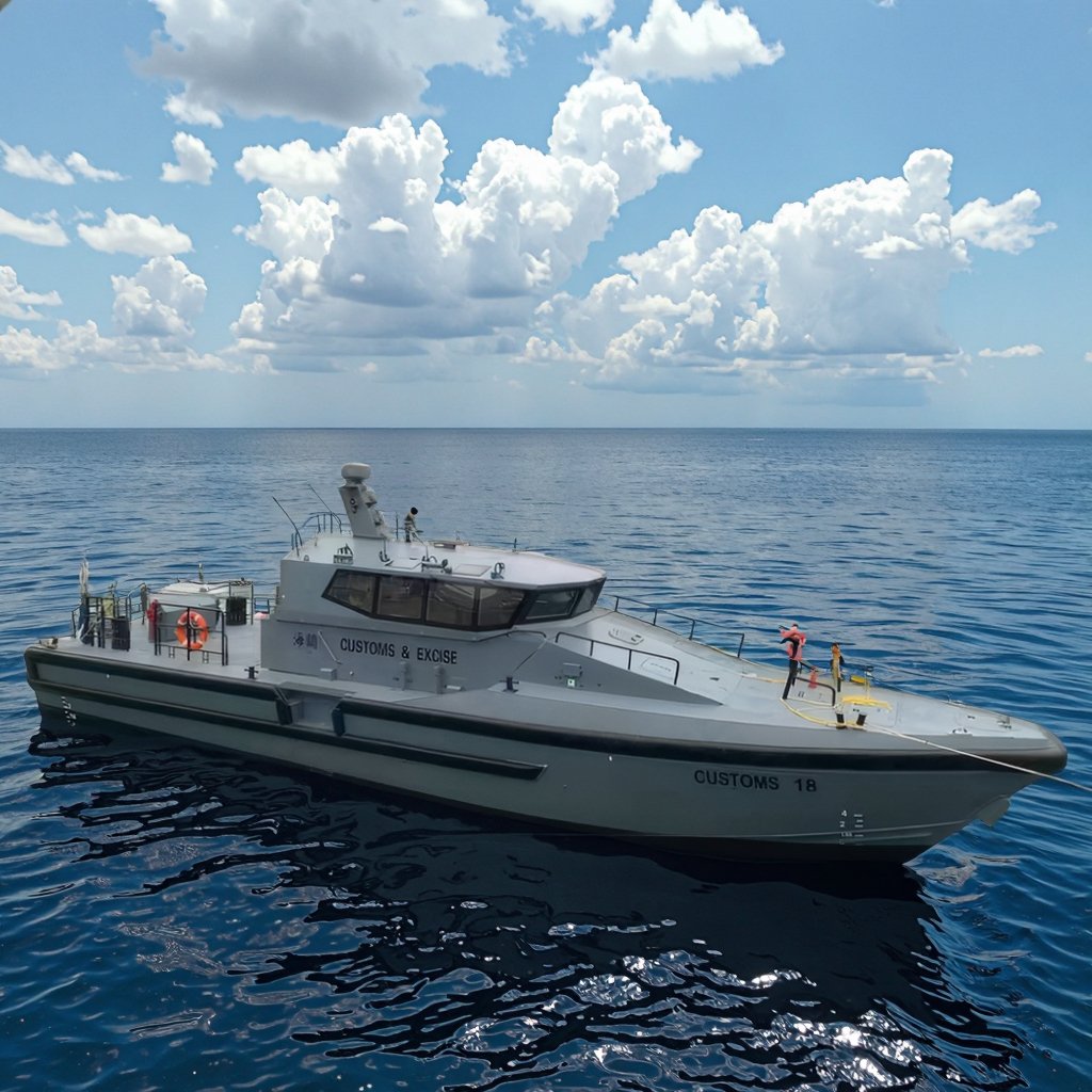Luxury 18.5m 60.6ft Sport Yacht with Inboard Engine Alloy Official Boat Featuring EVA Hull Aluminum Veneer for Sea Sports